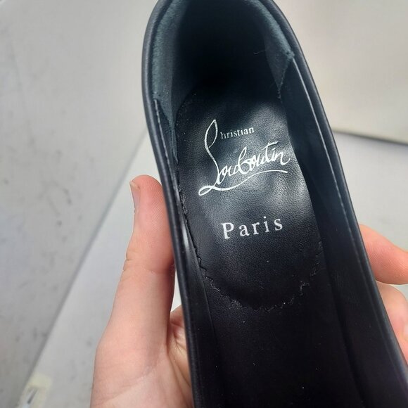 Christian Louboutin Black Mamaflirt Leather Ballerina Pump - Picture 7 of 11